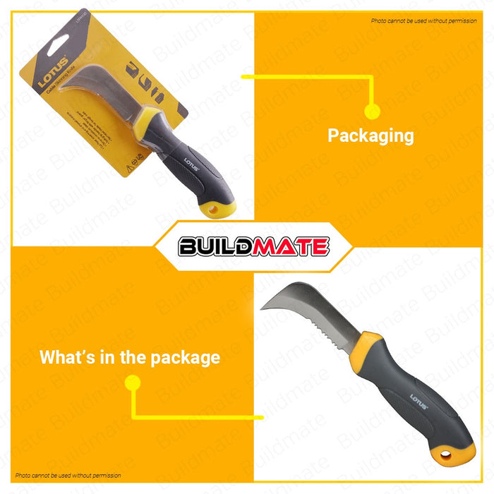 LOTUS Electrical Cable Skinning Knife Utility Knife Lockback Electricians Knife LTFR100 •BUILDMATE•