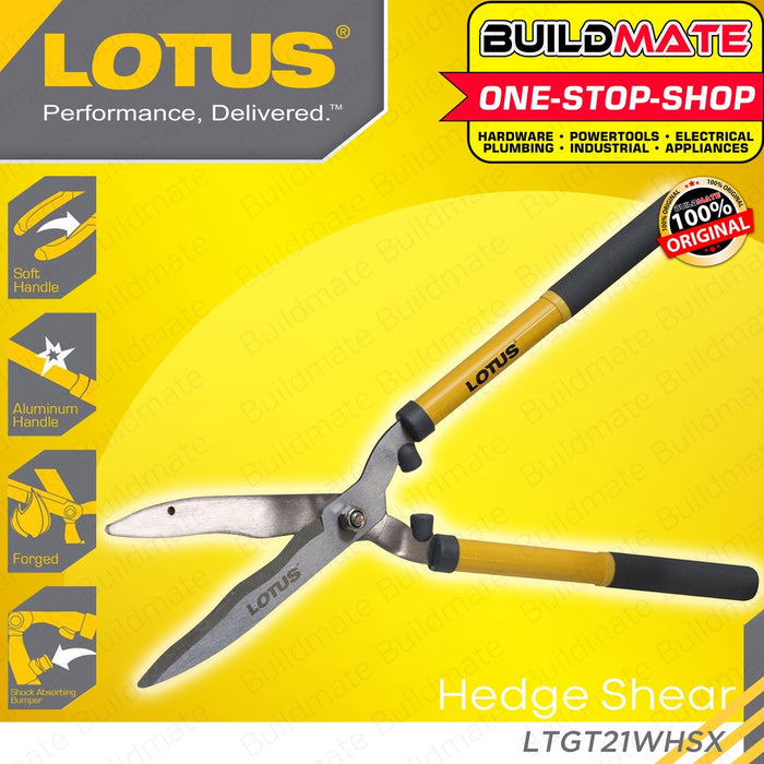 LOTUS Hedge Shear 21" Inch Wavy Grass Cutter Garden Cutting Scissor Steel LTGT21WHSX •BUILDMATE• LHT