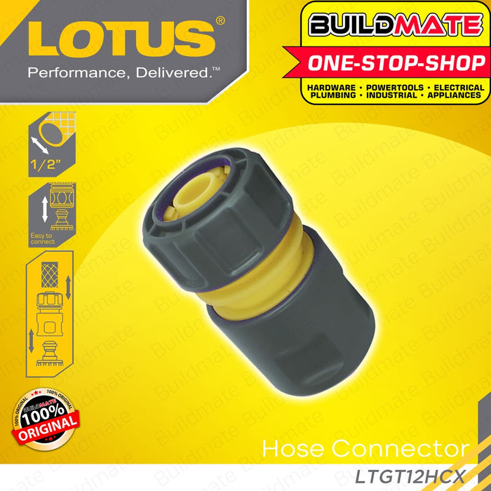 LOTUS Hose Connector | Hose Mender 1/2" Inch Quick Hose Connector Hose-End Mender •BUILDMATE• LHT