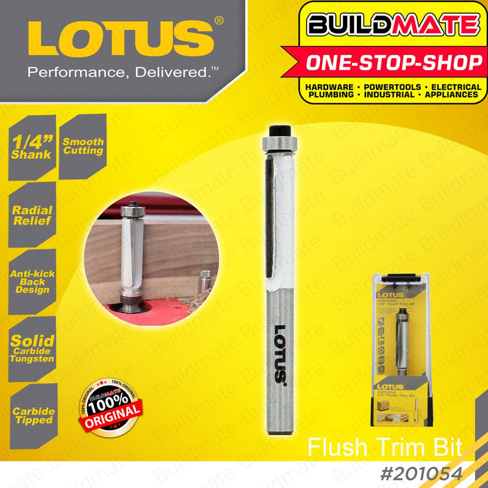 LOTUS Router Bits 1/4" Inch / 355mm Chamfer Bit Flush Trim Bit Forstner Bit Straight Bit •BUILDMATE•