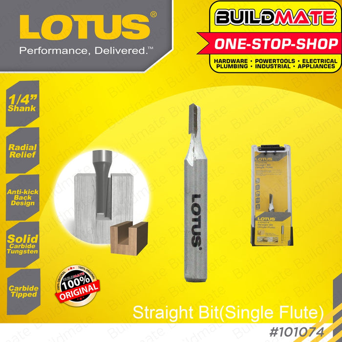 LOTUS Router Bits 1/4" Inch / 355mm Chamfer Bit Flush Trim Bit Forstner Bit Straight Bit •BUILDMATE•