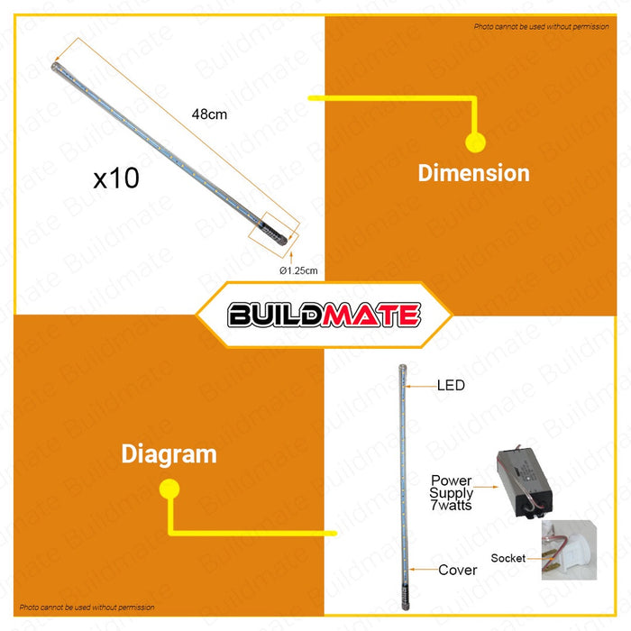 BUILDMATE Firefly LED Christmas Meteor Lights 36x10pcs White / Warm White Meteor Shower Rain Tubes LED Lights Falling Rain Christmas Lighting SOLD PER SET